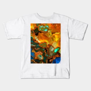 Gemstone Agate Jasper texture 17 Kids T-Shirt